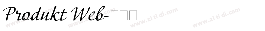 Produkt Web字体转换